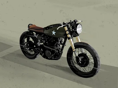 Motorcycle Illustration illustration motor motorbike motorcycle motorcycle art motorcycle club vintage