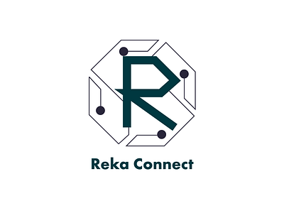 Reka Connect Logo Concept branding dashboard design illustration logo typography vector