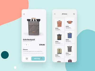 Ucon Acrobatics Mobile design ecommerce fashion ios minimal mobile shopping uidesign user inteface