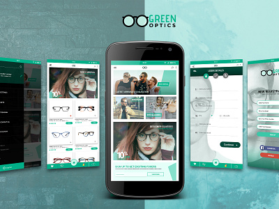 Optics android app app design branding design illustration ios logo mobile mobile app photoshop typography ui ux vector web