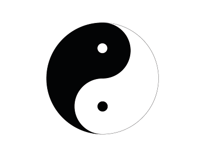 Hands on Illustration, The Ying Yang chinese logo illustration logo