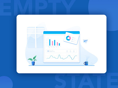 Dashboard Empty State design empty state icon illustration ui vector visual design