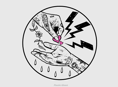 Beggar Of Love apparel design branding brokenheart cartoon design design for sale illustration logo merch merchband metal post hardcore tatto traditional tattoo