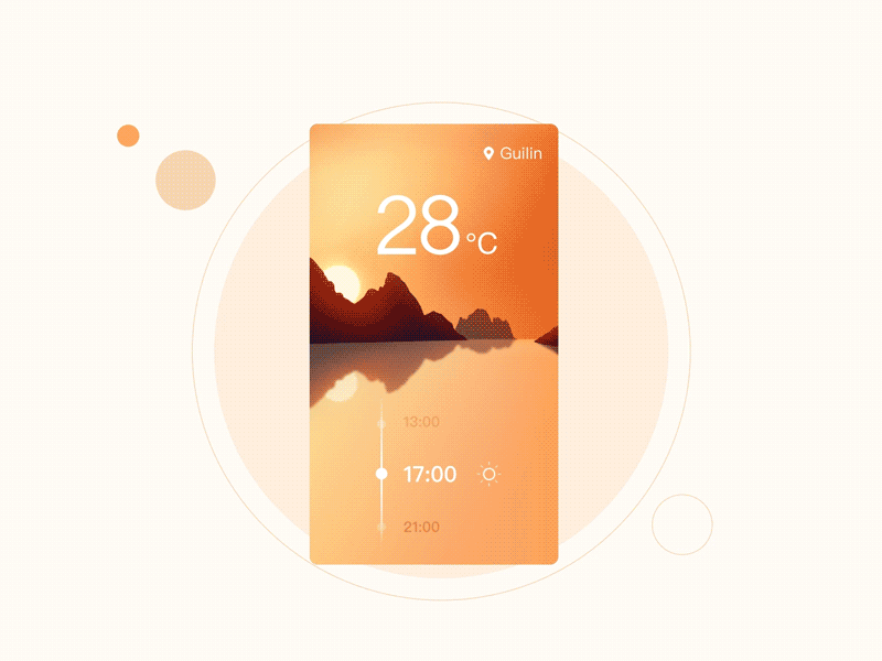 Weather App Animation animation flat keynote motion ui weather