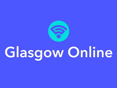 Glasgow Online Logo branding logo web