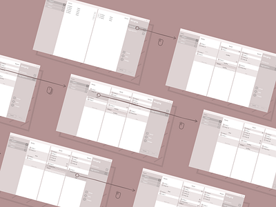 Aggregation Merging Concept desktop app testing ux ui wireframe