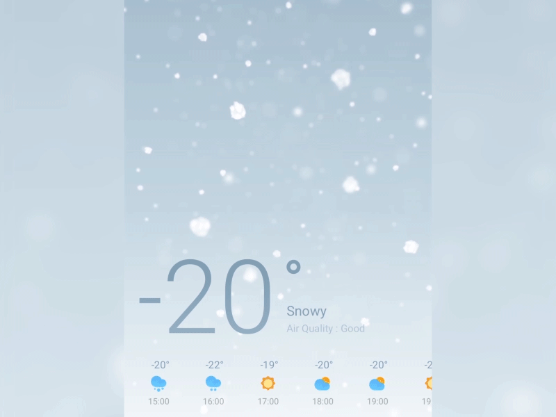 Snowy 3dgraphics design flyme motion design ui