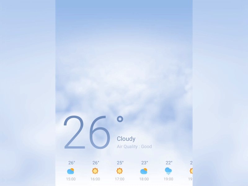 Cloudy 3dgraphics flyme motion design ui