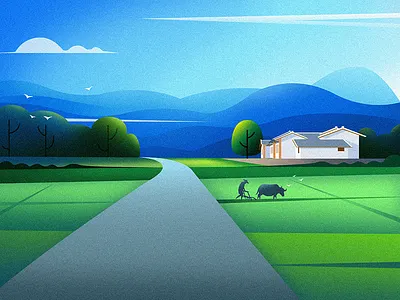 country roads country house illustration illustrations