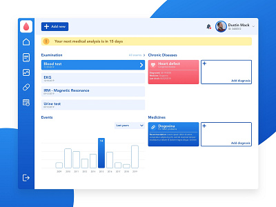 Health App app blood design doctor health health app health care health center medical medicine responcive ui ux web webapp