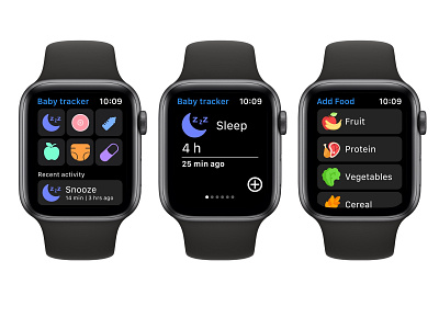 Baby app for apple watch apple apple watch apple watch design baby baby app food health sleep tracker ui ui ux design ux