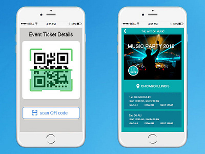 Qr Code app design scan qr codes ui ux