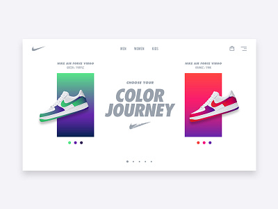 Nike Air Force Virgo – Landing Page afv galaxy gradient interface landing page microsite mobile nike shoes sneakers space sports swoosh ui ux website