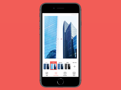 Favorites #dailyui 044 044 dailyui favorites mobile photo photo editing ui