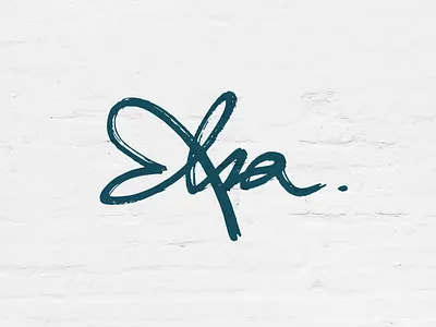 Elsa Logo brush brush calligraphy brush logo calligraphy font hand crafted handwrite heart logo name visual identity wall