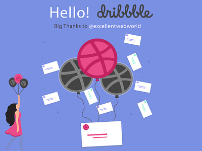 Hello Dribbble!!! animation app app animation branding dibbble dribbbleinvites hellodribbble icon illustration invitation invitation design logo minimal photoshop ui ux ui web web design