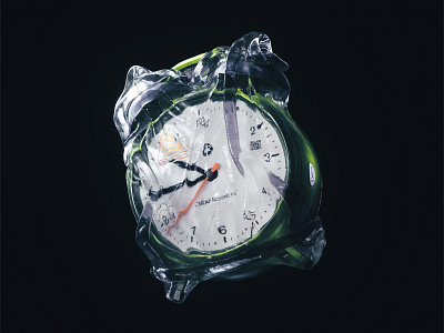 Reduce Your Use pt. 3 3d 3d modeling cheap magnets cinema4d clock design editorial art illustration new octane plastic reduce time