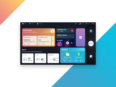 Dashboard app car dashboard dark ui dashboard flatcolour flatdesign uidesign uxdesign