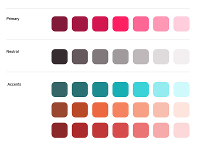 Color Pallette design ui ui ux design