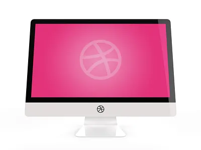 Hello Dribbble! all in one apple imac branding debutshot dribbble mockup