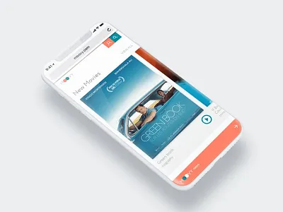 The main page of the online cinema adaptive design concept design design system iphone main page mobile mobile version movie app online cinema style ui uiux ux ux ui design web