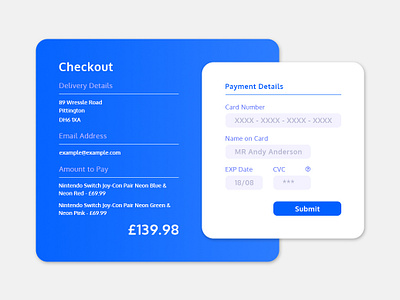 Daily UI - Day 2: Credit Card Checkout creditcardcheckout dailyui ui