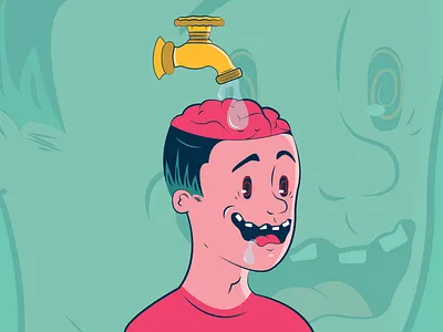 Word a Day | Day #1 | Brainwashed 30 day challenge 30 day project brainwashed design dictionary fun illustration illustrator moist project vecto vector