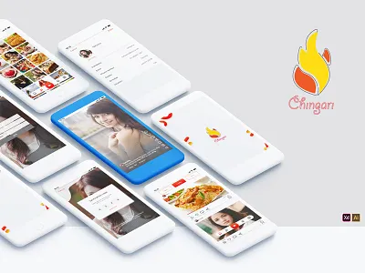 Chingari app ui uidesign ux ux ui ux design xd xddailychallenge