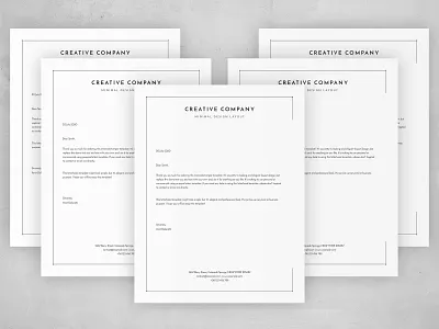 Professional letterhead template agency branding business clean corporate creative design elegant identity layout letterhead letterhead template minimal minimalist modern multiple multipurpose professional simple template