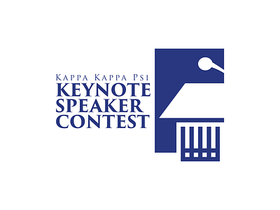 Kappa Kappa Psi Keynote Speaker band branding contest design fraternity illustration kkpsi logo music speaker vector