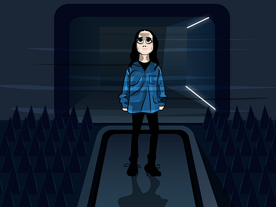 Vanya design fanart illustration umbrella academy vanya vector woman illustration