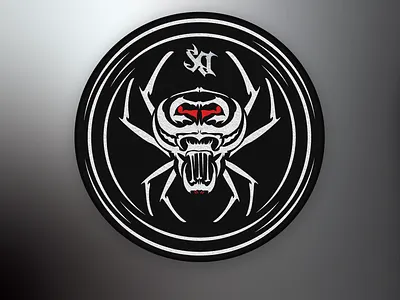 Whitespyder 2019 coaster black and red circle design coaster coaster design evil red and white scary skull spider