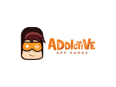 Addictive - Logo branding design game illustration logo