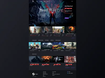 Steam Redesign redesign steam ui
