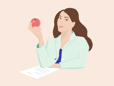 Nutritionist illustration art illustrator maven nutritionist procreate