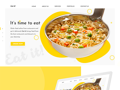 Landing page concept branding design interaction design typography ui ux website