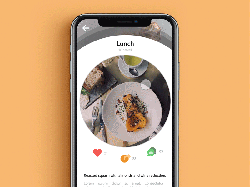 Social Share app dailyui dailyui 010 food app share share button social buttons ui uidesign user interface