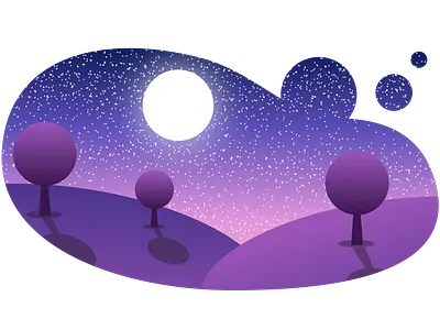 Night Trees illustration