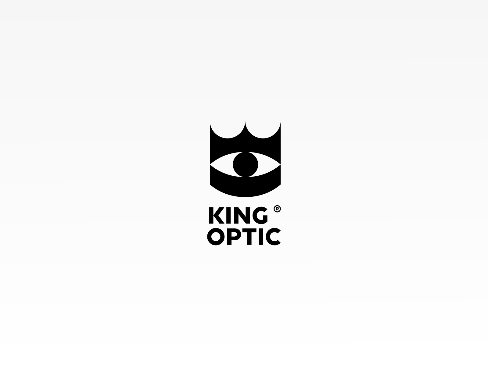 King Optic branding brandits crown eye eyesight glasses king logo oculist optic vision