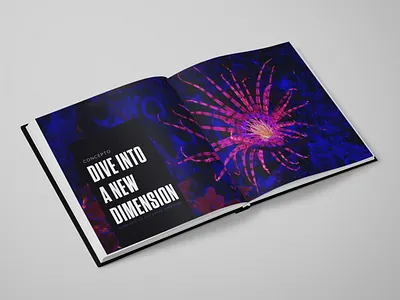 Fluo Diving Gear branding chapter editorial editorial design type typography