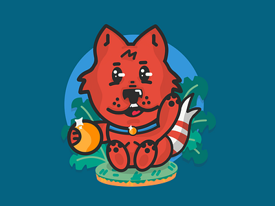 The smiling fox. adobe banana branding brazil cartoon character design dribbble fox fox logo fox racing foxadhd foxes illustration new vector