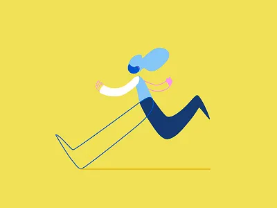 Runner character illustration running vector