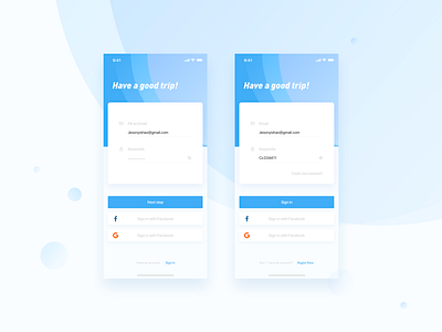 Sign UP Page app design ui