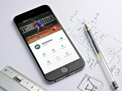 GRASSROOTS TENNIS MOBILE app design ui ux