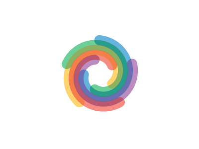 Chroma Vortex Logo colorful geometric logo logomark mark mathematical round spectrum spiral star symmetrical vector wave