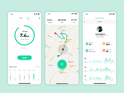 Yodo Run App app design ui ux