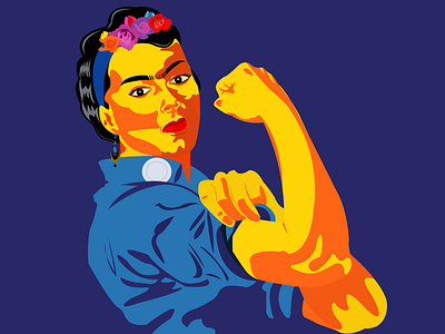 We Can Do It 💪🏿 art artpop colors digitalart fridakahlo idw illustrations style wecandoit