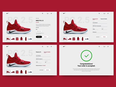 Payment Flow design nike nike shoe nike shoes payment flow payment form payment method payment page payment ui shoe shoes shoes payment ui