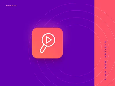 Museek App Icon app app branding branding daily daily ui 003 dailyui design icon identity illustrator ios logo logofolio minimal type typography ui ux ux ui vector