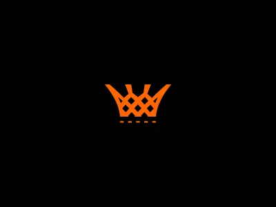 Crown inspired by basketball basketball bold crown elegant fashion fun game logo logoicon minimalism recreation recreational smart smart clever sport street wear